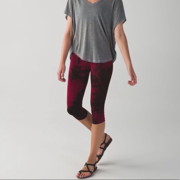 Lululemon In The Flow Crop Tye Dye Leggings - Picture 3 of 14